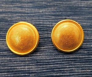 Button Metal 23-24mm, Goldcolour with Dot structure